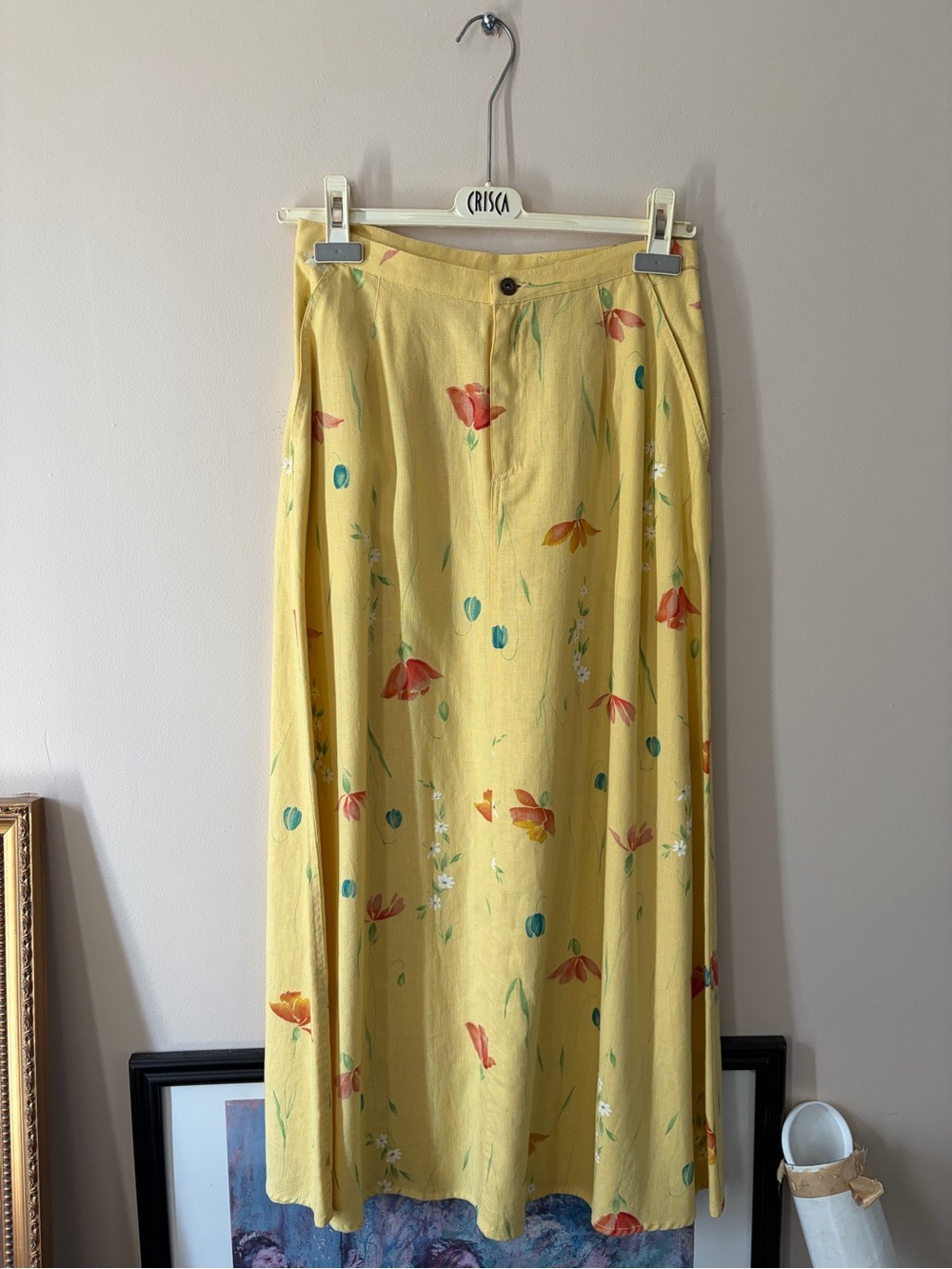 Liz Claiborne - Yellow Floral Long Skirt